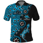 Cronulla-Sutherland Sharks NAIDOC Week 2026 Polo Shirt Aboriginal Lizard Dot Painting - 50 Years of Deadly