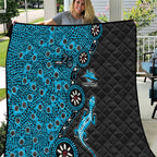 Cronulla-Sutherland Sharks NAIDOC Week 2026 Quilt Aboriginal Lizard Dot Painting - 50 Years of Deadly