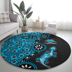 Cronulla-Sutherland Sharks NAIDOC Week 2026 Round Carpet Aboriginal Lizard Dot Painting - 50 Years of Deadly
