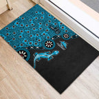 Cronulla-Sutherland Sharks NAIDOC Week 2026 Rubber Doormat Aboriginal Lizard Dot Painting - 50 Years of Deadly