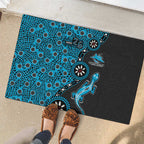 Cronulla-Sutherland Sharks NAIDOC Week 2026 Rubber Doormat Aboriginal Lizard Dot Painting - 50 Years of Deadly