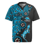 Cronulla-Sutherland Sharks NAIDOC Week 2026 Rugby Jersey Aboriginal Lizard Dot Painting - 50 Years of Deadly