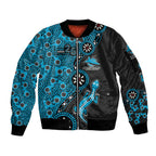 Cronulla-Sutherland Sharks NAIDOC Week 2026 Sleeve Zip Bomber Jacket Aboriginal Lizard Dot Painting - 50 Years of Deadly