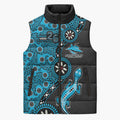 Cronulla-Sutherland Sharks NAIDOC Week 2026 Sleeveless Puffer Jacket Aboriginal Lizard Dot Painting - 50 Years of Deadly