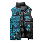 Cronulla-Sutherland Sharks NAIDOC Week 2026 Sleeveless Puffer Jacket Aboriginal Lizard Dot Painting - 50 Years of Deadly