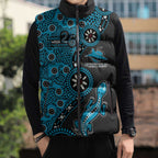 Cronulla-Sutherland Sharks NAIDOC Week 2026 Sleeveless Puffer Jacket Aboriginal Lizard Dot Painting - 50 Years of Deadly