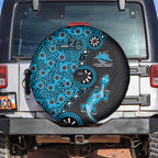Cronulla-Sutherland Sharks NAIDOC Week 2026 Spare Tire Cover Aboriginal Lizard Dot Painting - 50 Years of Deadly