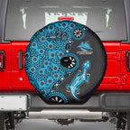 Cronulla-Sutherland Sharks NAIDOC Week 2026 Spare Tire Cover Aboriginal Lizard Dot Painting - 50 Years of Deadly