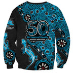 Cronulla-Sutherland Sharks NAIDOC Week 2026 Sweatshirt Aboriginal Lizard Dot Painting - 50 Years of Deadly