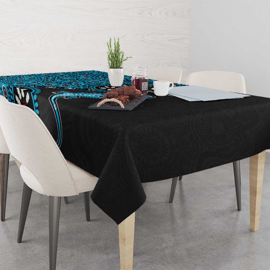 Cronulla-Sutherland Sharks NAIDOC Week 2026 Tablecloth Aboriginal Lizard Dot Painting - 50 Years of Deadly