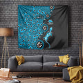 Cronulla-Sutherland Sharks NAIDOC Week 2026 Tapestry Aboriginal Lizard Dot Painting - 50 Years of Deadly