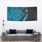 Cronulla-Sutherland Sharks NAIDOC Week 2026 Tapestry Aboriginal Lizard Dot Painting - 50 Years of Deadly