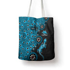 Cronulla-Sutherland Sharks NAIDOC Week 2026 Tote Bag Aboriginal Lizard Dot Painting - 50 Years of Deadly