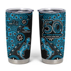 Cronulla-Sutherland Sharks NAIDOC Week 2026 Tumbler Cup Aboriginal Lizard Dot Painting - 50 Years of Deadly