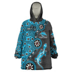 Cronulla-Sutherland Sharks NAIDOC Week 2026 Wearable Blanket Hoodie Aboriginal Lizard Dot Painting - 50 Years of Deadly