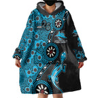 Cronulla-Sutherland Sharks NAIDOC Week 2026 Wearable Blanket Hoodie Aboriginal Lizard Dot Painting - 50 Years of Deadly