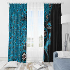 Cronulla-Sutherland Sharks NAIDOC Week 2026 Window Curtain Aboriginal Lizard Dot Painting - 50 Years of Deadly