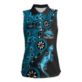 Cronulla-Sutherland Sharks NAIDOC Week 2026 Women Sleeveless Polo Shirt Aboriginal Lizard Dot Painting - 50 Years of Deadly