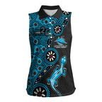 Cronulla-Sutherland Sharks NAIDOC Week 2026 Women Sleeveless Polo Shirt Aboriginal Lizard Dot Painting - 50 Years of Deadly