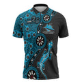 Cronulla-Sutherland Sharks NAIDOC Week 2026 Zipper Polo Shirt Aboriginal Lizard Dot Painting - 50 Years of Deadly