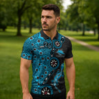 Cronulla-Sutherland Sharks NAIDOC Week 2026 Zipper Polo Shirt Aboriginal Lizard Dot Painting - 50 Years of Deadly