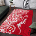 Dolphins NRL NAIDOC Week 2026 Area Rug Aboriginal Lizard Dot Painting - 50 Years of Deadly
