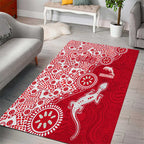Dolphins NRL NAIDOC Week 2026 Area Rug Aboriginal Lizard Dot Painting - 50 Years of Deadly