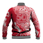 Dolphins NRL NAIDOC Week 2026 Baseball Jacket Aboriginal Lizard Dot Painting - 50 Years of Deadly