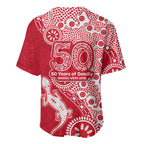 Dolphins NRL NAIDOC Week 2026 Baseball Jersey Aboriginal Lizard Dot Painting - 50 Years of Deadly