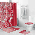 Dolphins NRL NAIDOC Week 2026 Bathroom Set Aboriginal Lizard Dot Painting - 50 Years of Deadly