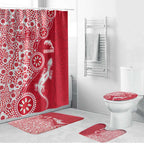 Dolphins NRL NAIDOC Week 2026 Bathroom Set Aboriginal Lizard Dot Painting - 50 Years of Deadly