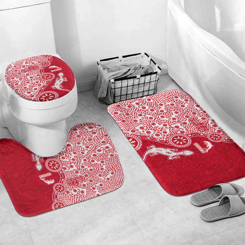 Dolphins NRL NAIDOC Week 2026 Bathroom Set Aboriginal Lizard Dot Painting - 50 Years of Deadly