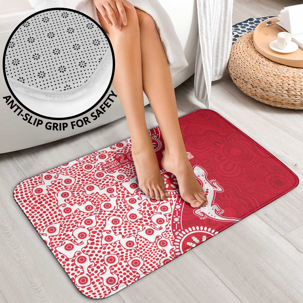 Dolphins NRL NAIDOC Week 2026 Bathroom Set Aboriginal Lizard Dot Painting - 50 Years of Deadly