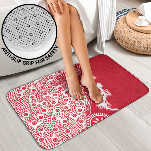 Dolphins NRL NAIDOC Week 2026 Bathroom Set Aboriginal Lizard Dot Painting - 50 Years of Deadly