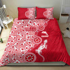 Dolphins NRL NAIDOC Week 2026 Bedding Set Aboriginal Lizard Dot Painting - 50 Years of Deadly