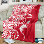 Dolphins NRL NAIDOC Week 2026 Blanket Aboriginal Lizard Dot Painting - 50 Years of Deadly