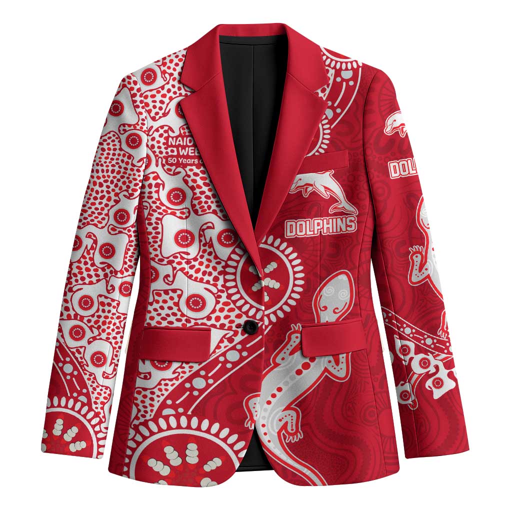 Dolphins NRL NAIDOC Week 2026 Blazer Aboriginal Lizard Dot Painting - 50 Years of Deadly