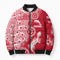 Dolphins NRL NAIDOC Week 2026 Bomber Puffer Jacket Aboriginal Lizard Dot Painting - 50 Years of Deadly