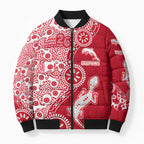 Dolphins NRL NAIDOC Week 2026 Bomber Puffer Jacket Aboriginal Lizard Dot Painting - 50 Years of Deadly