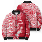 Dolphins NRL NAIDOC Week 2026 Bomber Puffer Jacket Aboriginal Lizard Dot Painting - 50 Years of Deadly