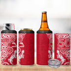 Dolphins NRL NAIDOC Week 2026 4 in 1 Can Cooler Tumbler Aboriginal Lizard Dot Painting - 50 Years of Deadly