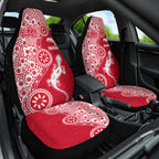 Dolphins NRL NAIDOC Week 2026 Car Seat Cover Aboriginal Lizard Dot Painting - 50 Years of Deadly
