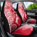 Dolphins NRL NAIDOC Week 2026 Car Seat Cover Aboriginal Lizard Dot Painting - 50 Years of Deadly