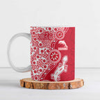 Dolphins NRL NAIDOC Week 2026 Ceramic Mug Aboriginal Lizard Dot Painting - 50 Years of Deadly