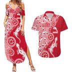 Dolphins NRL NAIDOC Week 2026 Couples Matching Summer Maxi Dress and Hawaiian Shirt Aboriginal Lizard Dot Painting - 50 Years of Deadly