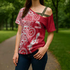 Dolphins NRL NAIDOC Week 2026 Cross Shoulder Shirt Aboriginal Lizard Dot Painting - 50 Years of Deadly