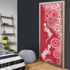 Dolphins NRL NAIDOC Week 2026 Door Cover Aboriginal Lizard Dot Painting - 50 Years of Deadly