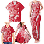 Dolphins NRL NAIDOC Week 2026 Family Matching Tank Maxi Dress and Hawaiian Shirt Aboriginal Lizard Dot Painting - 50 Years of Deadly
