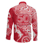 Dolphins NRL NAIDOC Week 2026 Family Matching Tank Maxi Dress and Hawaiian Shirt Aboriginal Lizard Dot Painting - 50 Years of Deadly