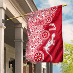Dolphins NRL NAIDOC Week 2026 Garden Flag Aboriginal Lizard Dot Painting - 50 Years of Deadly